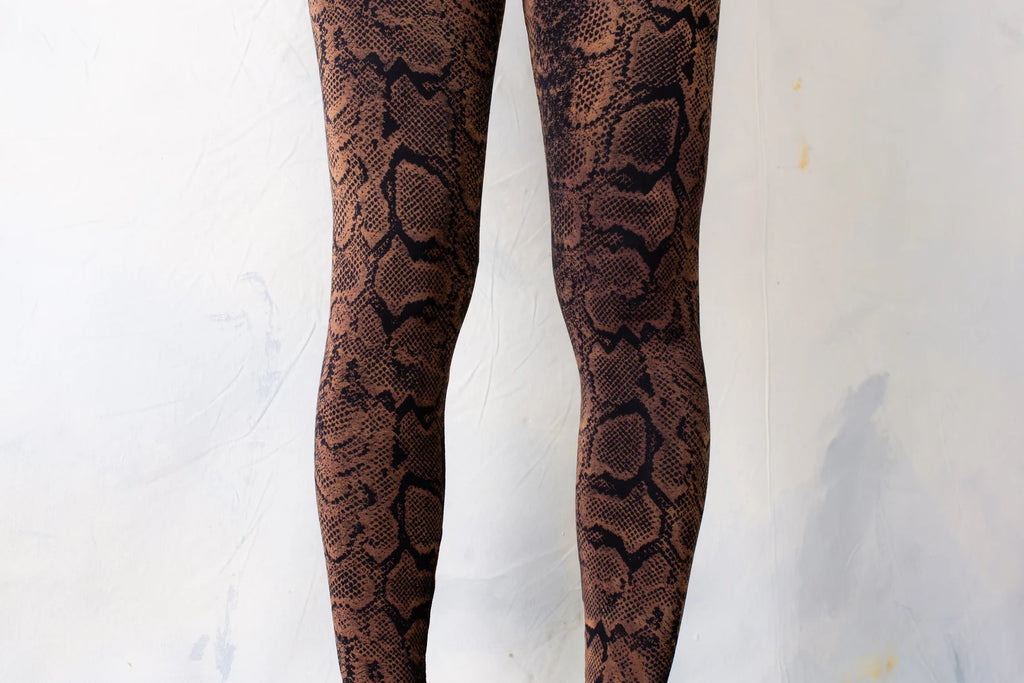 Snake Pattern Stretchy Leggings