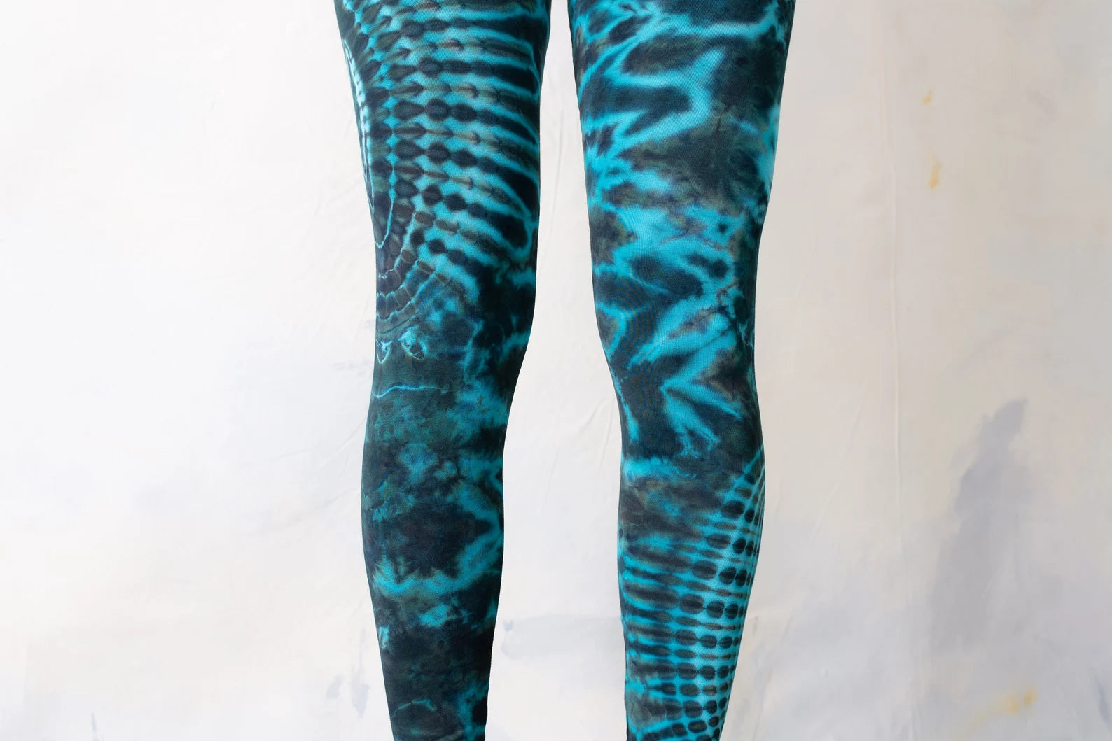 Blue Boho Pattern Stretchy Leggings
