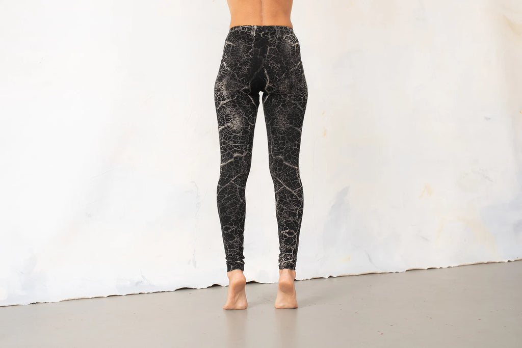 Cracked Earth Pattern Stretchy Leggings
