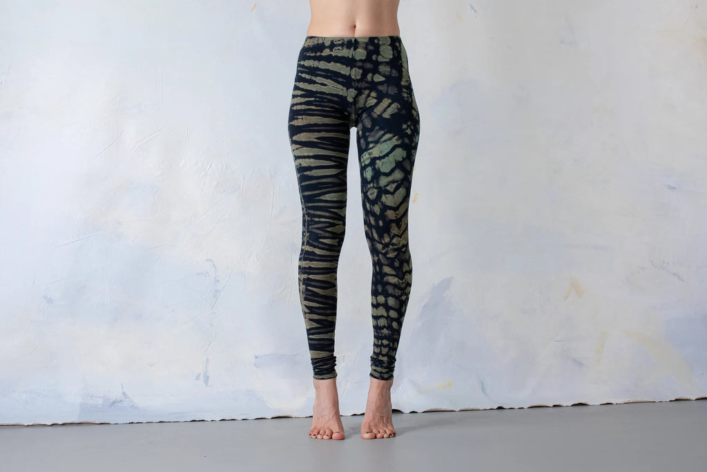 Green jungle Pattern Stretchy Leggings
