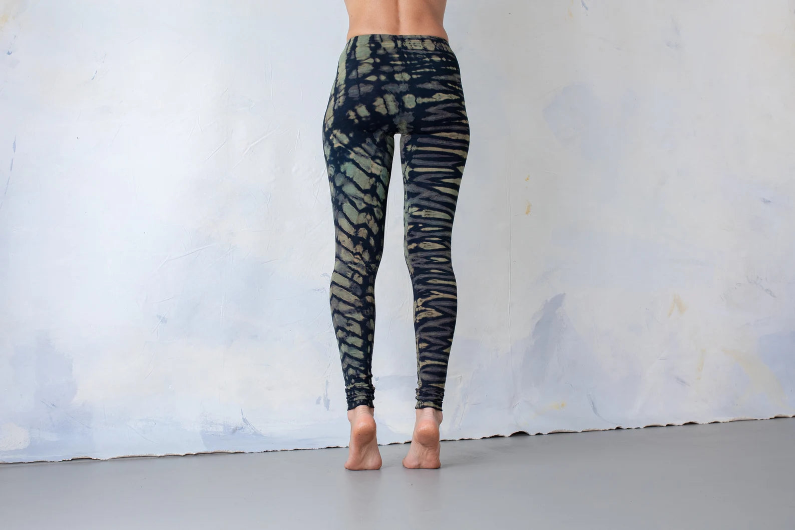 Green jungle Pattern Stretchy Leggings