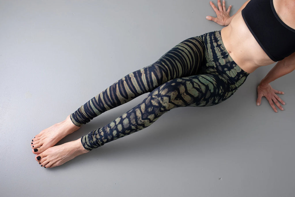 Green jungle Pattern Stretchy Leggings