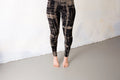 Punk Scribble Pattern Stretchy Leggings