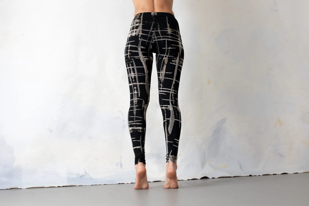 Punk Scribble Pattern Stretchy Leggings