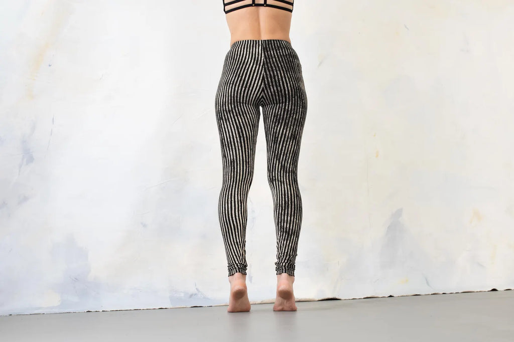 Zebra Stripe Pattern Stretchy Leggings