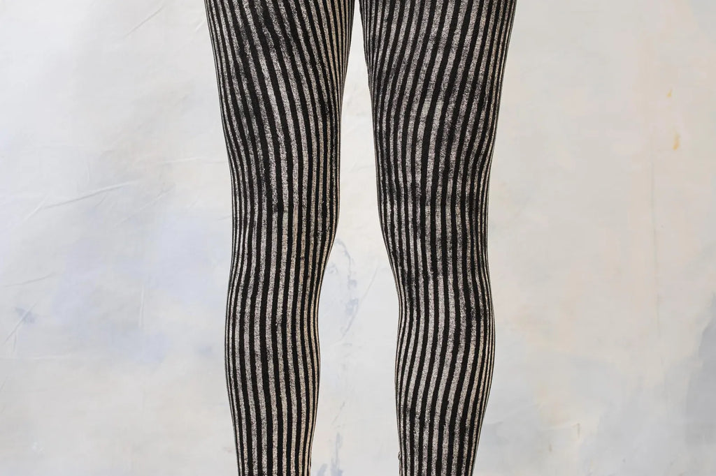 Zebra Stripe Pattern Stretchy Leggings