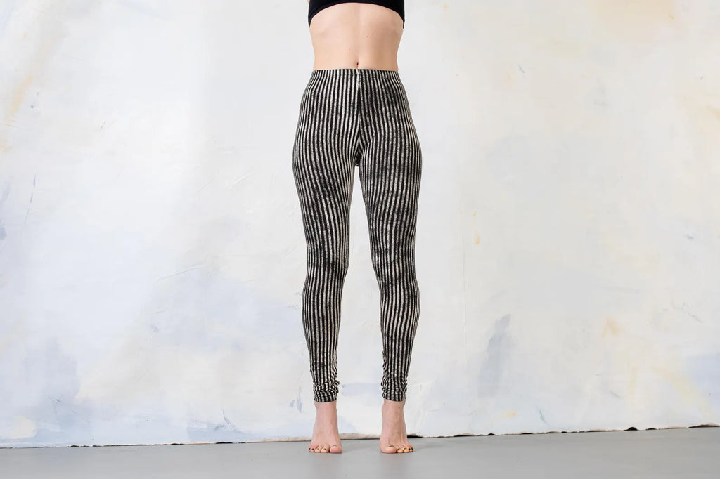 Zebra Stripe Pattern Stretchy Leggings